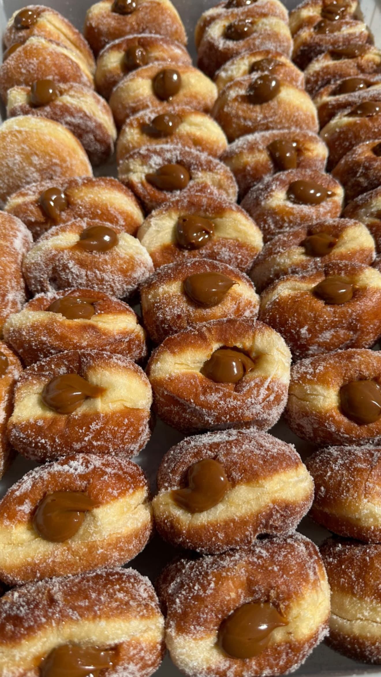 A box of Greedy Cow doughnuts